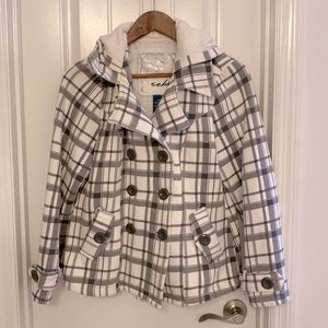 Plaid Peacoat